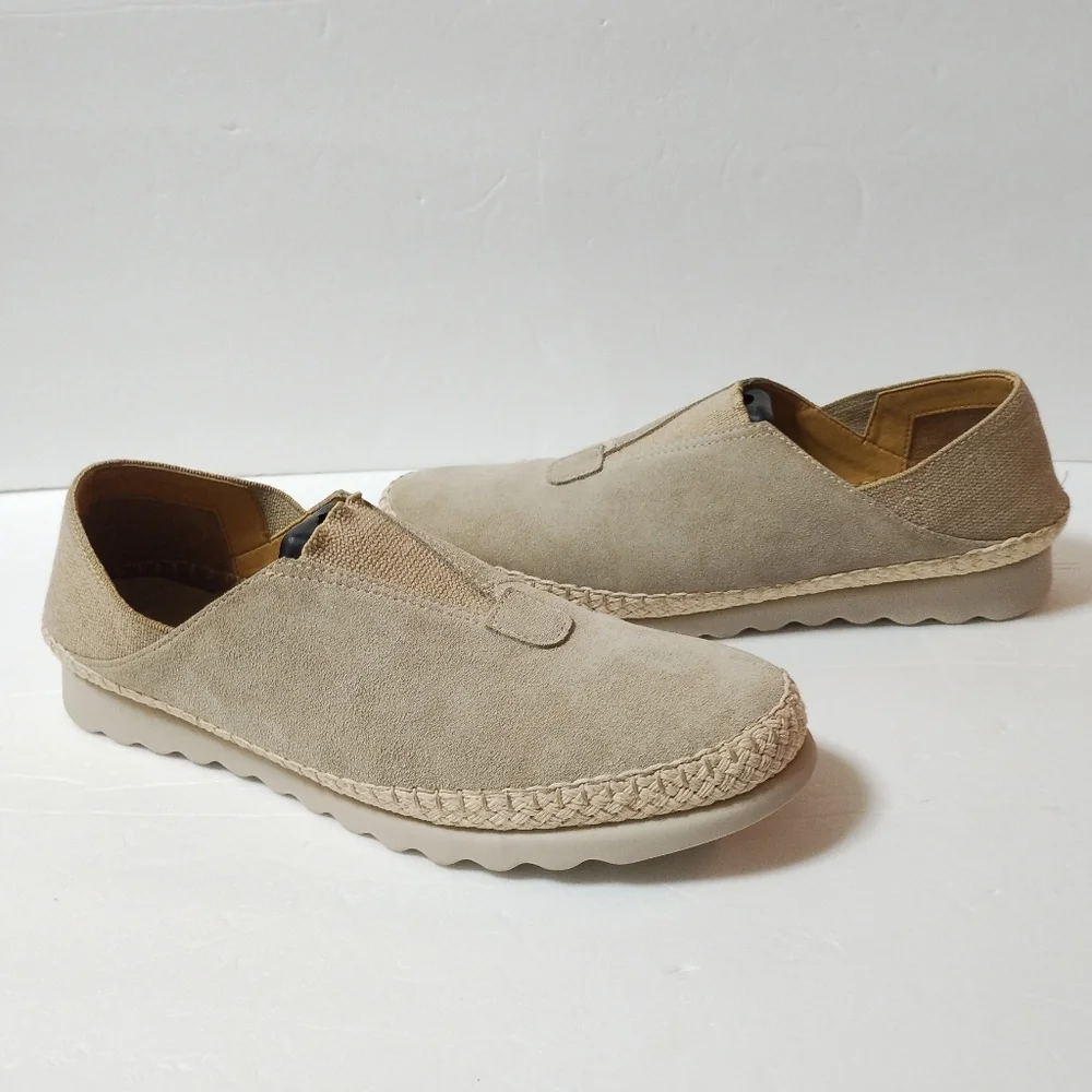 The Flexx Women's Tan Nomad Suede Leather Slip-on Shoes Sneakers Size 10